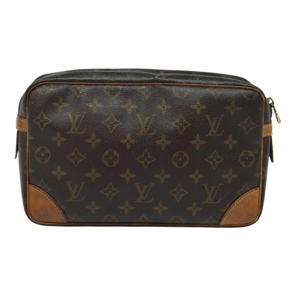 LOUIS VUITTON Monogram Compiegne 28 Clutch Bag M51845 LV Auth 84854 - Picture 2 of 16